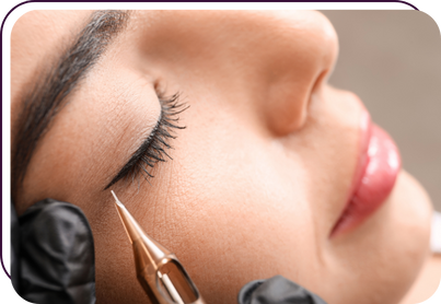 Eyeliner tattoo and lash line enhancement treatment